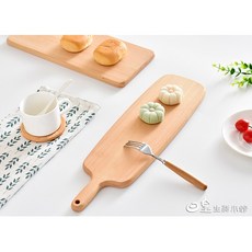 日皇 木質托盤 拍照道具 日式木質餐具 壽司板 麵包板 披薩板 蛋糕點心餐盤, 1個, Natural Wood