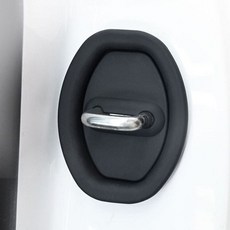 자동차몰딩 차량용 실리콘 도어 스트라이커 자동차용품 1세트, 블랙