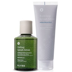 (유통기한 26.09.05까지)[블라이드]여드름 세수팩 그린 150ml + 모공청소 버블링 스플래쉬 머드 마스크팩120ml 기획, 1개