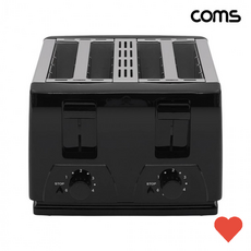 토스터기 4구 팝업 6단계 굽기조절 토스트기 1300w