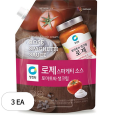 대상 청정원 로제 스파게티소스, 1.2kg, 3개