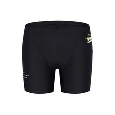 백화점상품 아레나 남성수영복 파이 3부 블랙 베이직한 디자인 실내수영장수영복