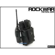 野戰搖滾-生存遊戲 ROCKWAR T7 小型無線電袋 短對講機包 黑色 小無線電包 對講機袋, 狼棕色, 1個