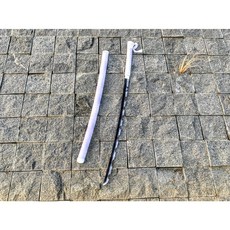鬼滅之刃刀/鬼滅之刃武器/碳鋼刀刃鋁合金刀鞘/101CM全金屬附刀架, 1個, 嘴平伊之助