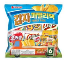 오리온 감자 패밀리팩, 6종세트, 1개