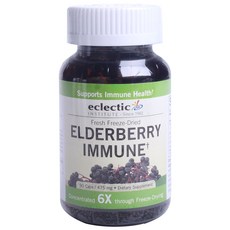 Eclectic Institute 冷凍乾燥接骨木莓濃縮膠囊 475mg, 90顆, 1罐