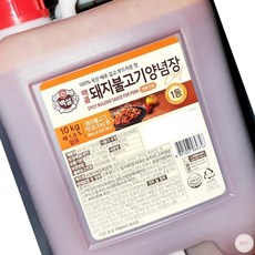 AR 매콤 돼지 불고기 양념 백설 10kg 불고기양념소스 말통 불고기양념, 1