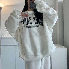 大尺碼長袖縮口寬鬆印花T恤+縮口長褲套裝