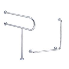 【海夫健康生活館】裕華 不鏽鋼系列 亮面 浴廁組 P型 L型扶手(T-110 T-050)