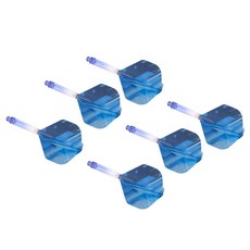 일치하는 다트가 있는 샤프트 플라이트 스템 도구 액세서리 로트 10, 블루, 설명, PETG, 1개