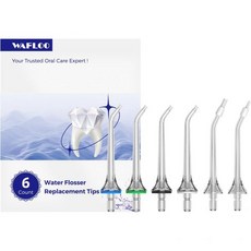 WAFLOO 구강세정기 물치실 물 치실 Y206용 교체용 제트 팁6개, WAFLOO 구강세정기 물치실 물 치실 Y206용 교체