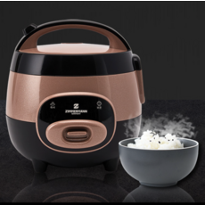 짐머만 3~4인용 전기밥솥 1리터 원터치 취사 보온, 브라운, EC-1800