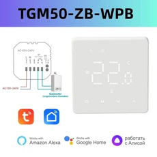Beok Tuya Zigbee 온도 조절기 물 난방용 바닥 Alexa Google Home 포함된 가스 보일러, 01 110-240V용, 01 China Mainland, 01 TGM50-ZB-WPB