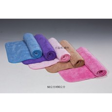 絲絨運動毛巾 50*90cm 枕巾 吸水性超強 柔順 暢銷尺寸 MIT, 水藍, 1個