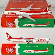 Phoenix 티웨이항공 B777-300ER HL8706 비행기 모형 다이캐스트 1:400, HL8706 11990