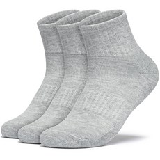 테슬라 양말 스포츠 양말 남녀 겸용 항균 방취 흡한 속건 하이컷 쿠션 아웃도어 캐주얼 양말 3족 세트 남자 여성 TM-MZS403-JPGRY_M