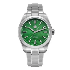 산마틴 39mm 남성호환 시계 미요타 90S5 자동 식 MOP 다이얼 가다 스테인리스 스틸 발광 사파이어 SN0144