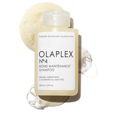 Olaplex Nº. 4 BON 온d Maintenance 샴푸: 손상 감소 및 모발 강화 | 수분 공급 매끄럽게 엉킴 제거 코일리 컬 스트레이트 웨이브용 100mL, 3.3 Fl Oz (Pack of 1), 1