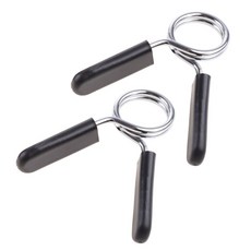 2개 25mm 클램프 웨이트 리프팅 바 라 바벨 라 잠금 덤벨 클립, 1. 2Pcs 25mm Black