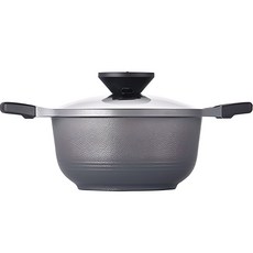 PNPOONGNYUN IH爐適用Fosya系列附蓋鑄鐵雙耳鍋, 漸層灰, 22cm, 1組
