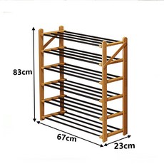 多層實木鞋架，簡約收納鞋子置物架，多層鞋子收納架, 原木色, 1個