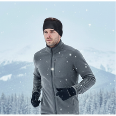 민앤온 스포츠 이어워머 헤어밴드, 1개, 블랙