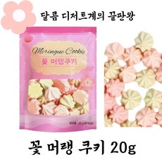 마늘빵집 꽃 머랭쿠키, 20g, 6개