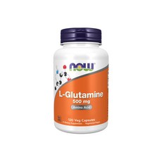 NOW Foods 左旋麩醯胺酸植物膠囊 500mg, 120顆, 1罐