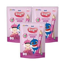 [보리보리/요미요미]매일 요미요미 유기농 롱롱뻥 자색고구마 24g 3봉, 3개