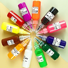 캔들나라 클리어 석고염료 12칼라, 무향, 형광핑크/50ml