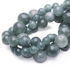 Chicager 주얼리 제작용 천연 보석 비즈 6mm 블루 토르말린 광택 매끄러운 라운드 원석 비즈 팔찌 목걸이용 38.1cm(15인치), 청옥