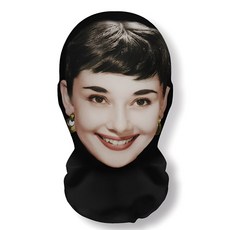 통기성좋은 유명인가면 남자 변장 야간 호신용품 할로윈, 1개, 햅번