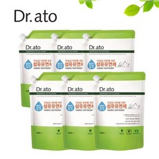 닥터아토 알러지 원인물질 케어 섬유유연제 리필, 1.5L, 6개