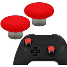 2in1 짧은 금속 엄지 스틱 교체용 엘리트 시리즈 2 코어 컨트롤러용 Xbox 교체 스틱빨강, 빨강