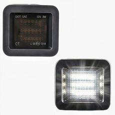 HAHLOMEI LED 번호판 조명 램프 어셈블리 2015-2024 포드 F150 2017-2023 랩터와 호환 스모크 렌즈 6000K 화이트 플러그 앤 플레이 2개_1, HAHLOMEI LED 번호판 조명 램프 어셈블리, 2