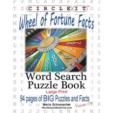 Circle It Wheel of Fortune Facts Word Search Puzzle Book Paperback, Lowry Global Media LLC