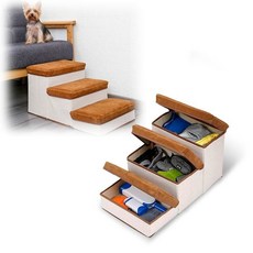 강아지침대계단 강아지 침대 쇼파 계단 애견용품 펫스텝 발판수납함, 상세페이지 참조, 1개