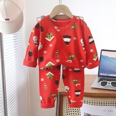 春秋款兒童線衣套裝全棉a類無骨萊卡男童秋衣秋褲睡衣寶寶家居服