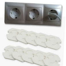 루보 아기 유아 안전 콘센트 덮개 커버 콘센트마개 안전용품, 1개, 몽땅 블랙