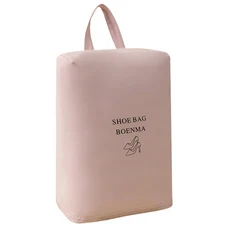 신발 여행용 보관 가방 휴대용 파우치 방수 방진 스니커 남녀, Pink Fabric