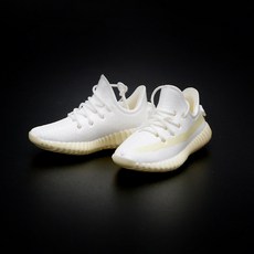 迷你350V2椰子運動鞋模型 球鞋模型擺件 3D立體運動鞋模型 ins潮品, 8.純白, 1個