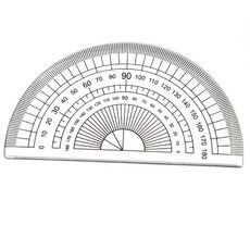 작은 제도용 도면각도기 학생용 수학 눈금각도기 180도