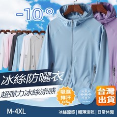 MULINSEN 冰絲防曬外套 男女款 UPF50+ 輕薄透氣涼感抗UV連帽外套 多色可選 M-4XL