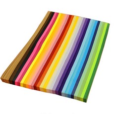 위푸 빅사이즈 추억의 무지 띠종이 별접기 별종이, 1350매, 27색