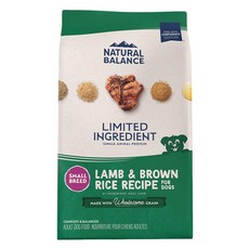Natural Balance 低敏羊肉糙米成犬配方 小顆粒 12磅 成犬狗飼料, 低敏羊肉糙米成犬配方（小顆粒）12磅, 1個