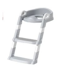 兒童學習馬桶，雙層踏板，新款坐便器, 灰色(不含尿盆) 超取限1組 ,手輪款