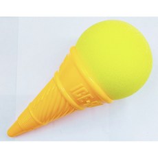 枕頭山 T1931 冰淇淋造型接球彈射玩具，兒童戶外親子互動玩具，安全材質，輕鬆玩樂, 詳見包裝, 黃, 1個