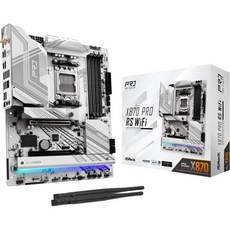 ASRock X870 Pro RS WiFi AMD Ryzen 소켓 AM5 ATX 마더보드 USB4 DDR5 8000 MHz 256 GB SATA3 60 Gbs