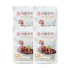 오뚜기 가뿐한끼 닭가슴살 짜장 130g 4개, 3세트
