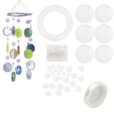 WOOPSOO 풍경 레진 몰드 실리콘 홈 데코 만들기 아트 DIY 윈드 벨 용품 에폭시 아크릴 수지 장식 키트 164675